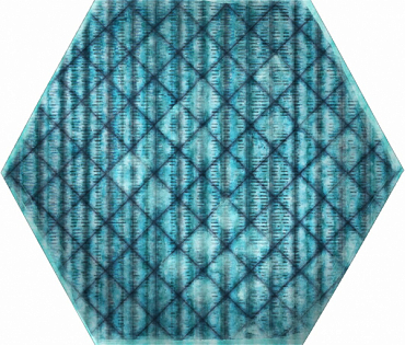 Керамогранит ITT Ceramic Tribu Blue Matt Hexa 23.2x26.7