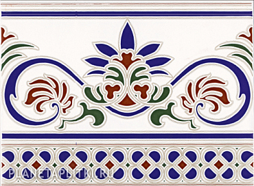 Декоративная плитка Ликвидация Бордюр Cenefa Granada (Ribesalbes) 15x20