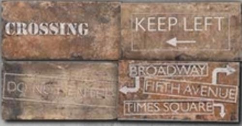 Керамогранит Serenissima Cir New York Road Signs Mix Chelsea 10x20