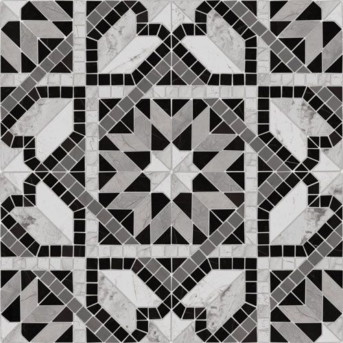 Декор Vives Ceramica Cilena-PR Negro 43.5x43.5