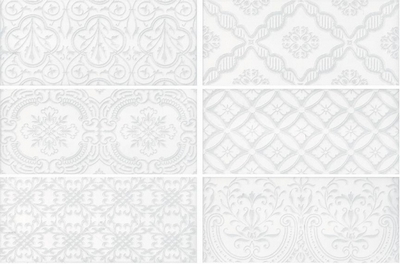 Настенная плитка Roca Maiolica White Deco 11x25