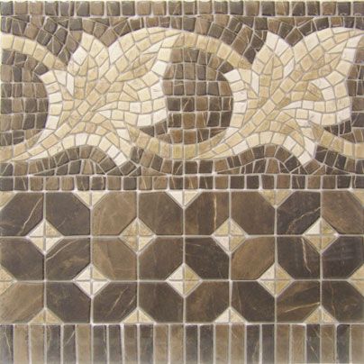 Бордюр Vives Ceramica Cenefa Midas Marron 43.5x43.5