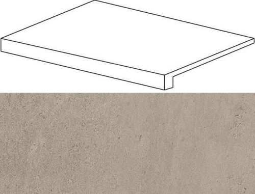 Ступень Фронтальная Atlas Concorde 10мм Wise Silver Grey Scalino Frontale Lap 33x60