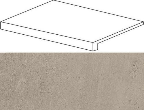 Ступень Фронтальная Atlas Concorde 10мм Wise Silver Grey Scalino Frontale 33x60