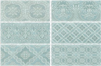Настенная плитка Roca Maiolica Aqua Deco 11x25