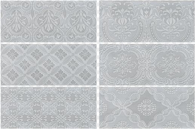 Настенная плитка Roca Maiolica Tender Gray Deco 11x25
