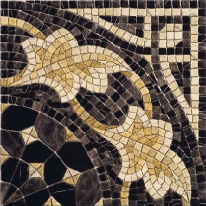 Угловой бордюр Vives Ceramica Cantonera Laertes Negro 43.5x43.5