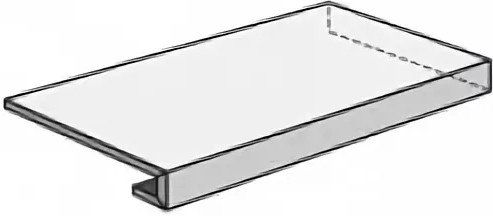 Ступень Угловая Левая Atlas Concorde 10мм Wise Silver Grey Scalino Ang SX 33x120