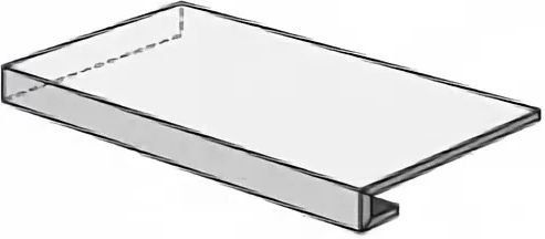 Ступень Угловая Правая Atlas Concorde 10мм Wise Silver Grey Scalino Ang DX 33x120