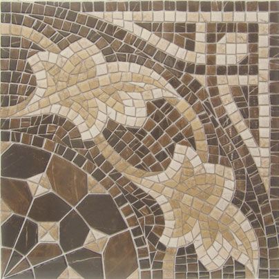 Угловой бордюр Vives Ceramica Cantonera Laertes Marron 43.5x43.5