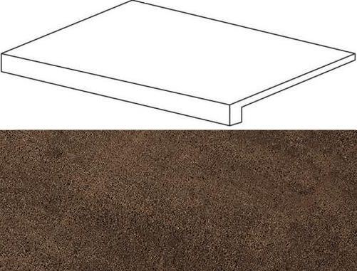 Ступень Фронтальная Atlas Concorde 10мм Wise Moka Scalino Frontale Lap 33x60