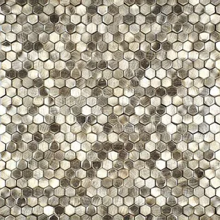 Металл Aluminium 3D Hexagon Gold