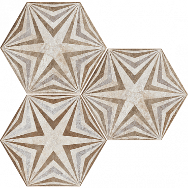 Керамогранит Fioranese Heritage Deco Exagona Texture 3 34.5x40