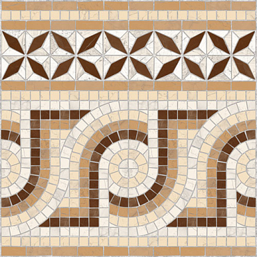 Декор Vives Ceramica Cenefa Nola Marron 43.5x43.5