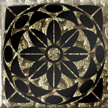 Вставка Роскошная мозаика Лиано золото 6.6x6.6