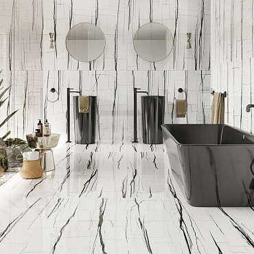 Sahara Noir White Full Lap60x120