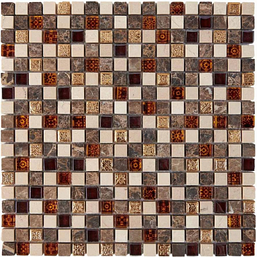 Мозаика из мрамора и стекла Pixel Mosaic PIX721 30x30
