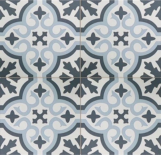 Керамогранит Etili Seramik Venice Sky Blue Black Pre-Cut 45x45