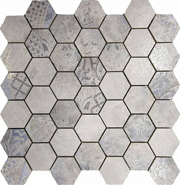 Мозаика Absolut Keramika Mosaico Troya Hexagon 30x30