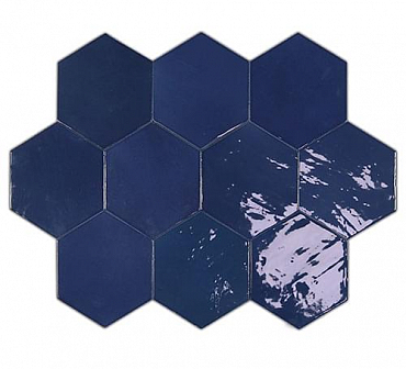 Настенная плитка WOW Zellige Hexa Cobalt 10.8x12.4