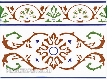 Декоративная плитка Ликвидация Бордюр Cenefa 43 (Ribesalbes) 15x20