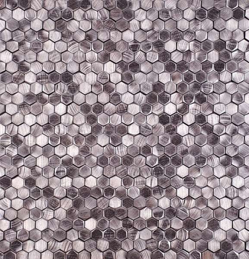Мозаика Философия Мозаики Aluminium 3D Hexagon Rose Gold 29.8x30.8