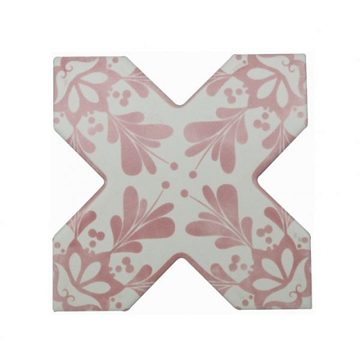 Керамогранит Cevica Cross Dec Stencil Coral 13.25x13.25