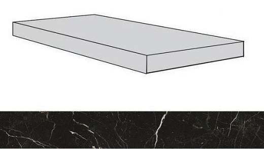 Ступень угловая Atlas Concorde Allure Imperial Black Scalino Angolare Sx/Аллюр Империал Блек Sx 33x59