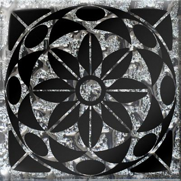 Вставка Роскошная мозаика Лиано платина 6.6x6.6