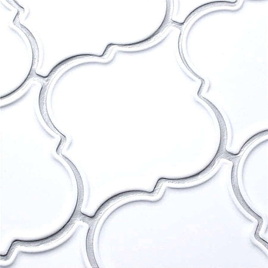 Мозаика Философия Мозаики Porcelain Arabesko Plate White 21.85x21.85