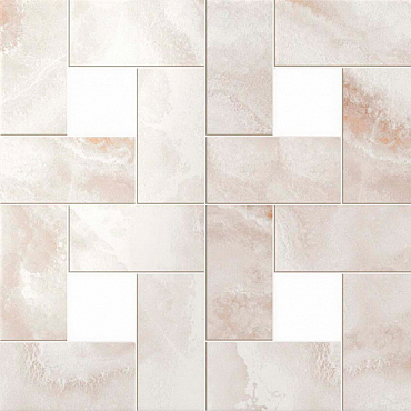 Мозаика Atlas Concorde 10мм S.O. Pure White Mosaic Lap 45x45