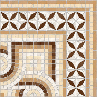 Декор Vives Ceramica Cantonera Paxos Marron 43.5x43.5