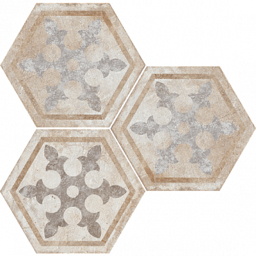 Керамогранит Fioranese Heritage Deco Exagona Texture 1 34.5x40