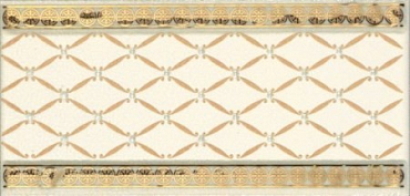 Бордюр Almera Ceramica Cenefa Delis Marfil Gold 10x20