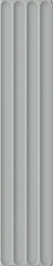 Настенная плитка DNA Tiles Plinto In Grey Matt 10.7x54.2