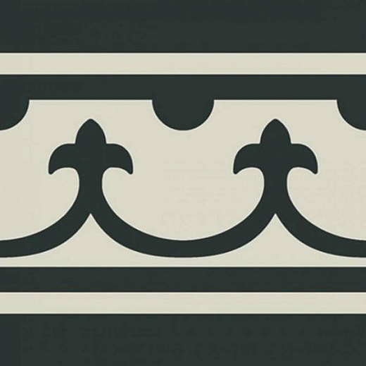 Декор Ribesalbes Pasion Negro Cenefa 20x20