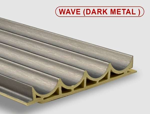 Бамбуковые панели Bonaparte Wave dark metal 10x280