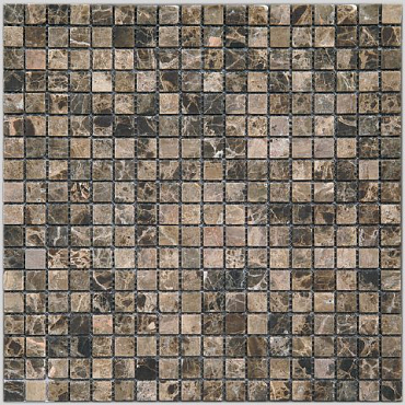 Natural Mosaic 4M22-15T (Emperador Dark) 29.8x29.8