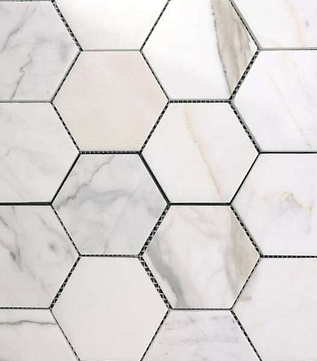 Мозаика Философия Мозаики Hexagon Calacatta Gold 87 27x31.5