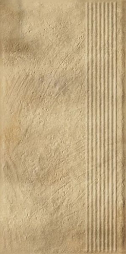 Ступень Paradyz Eremite Sand Stopnica Prosta Struktura Mat 30x60