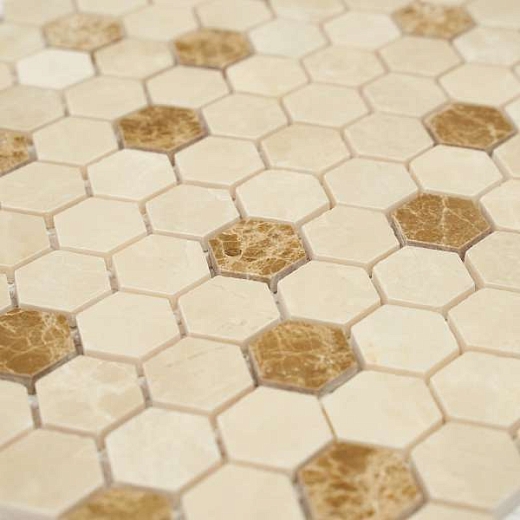 Мозаика Философия Мозаики Hexagon Cream 25 28x29.5
