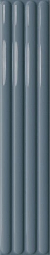 Настенная плитка DNA Tiles Plinto Out Blue Gloss 10.7x54.2