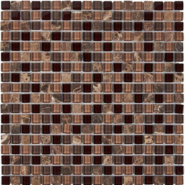 Мозаика из мрамора и стекла Pixel Mosaic PIX738 30x30
