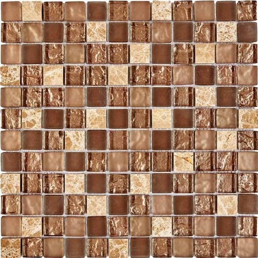 Мозаика из мрамора и стекла Pixel Mosaic PIX722 30x30