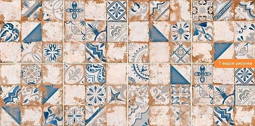 Керамогранит El Molino Memory 7 Azul Brillo 58x58