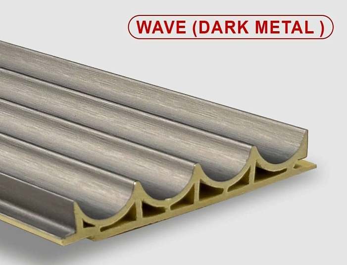 Бамбуковые панели Bonaparte Wave dark metal 10x280