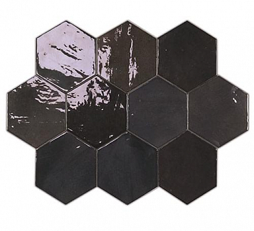 Настенная плитка WOW Zellige Hexa Graphite 10.8x12.4