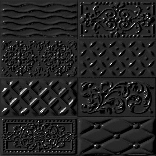 Декор Vives Ceramica Raspail Negro 10x20