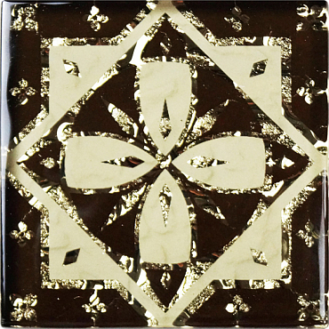 Вставка Роскошная мозаика Регул золото 6.6x6.6