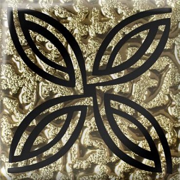 Вставка Роскошная мозаика Калипсо золото 4.8x4.8